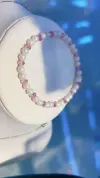 The titanium steel chain body, paired with pink pearls and crystal jewelry, is suitable for both men and women Specification image